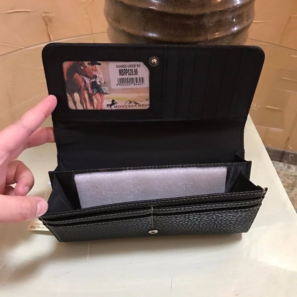 Montana West Conceal Gun Carry Tote & Wallet Set - Picture 8 of 8